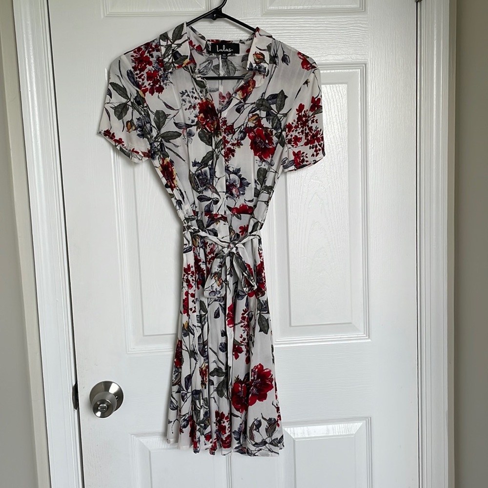 Lulus collar button up dress, xs
